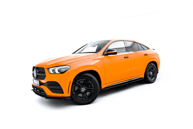 Maxton Side Skirts Diffusers Mercedes-Benz Gle Coupe Amg-Line C167 - Gloss Black