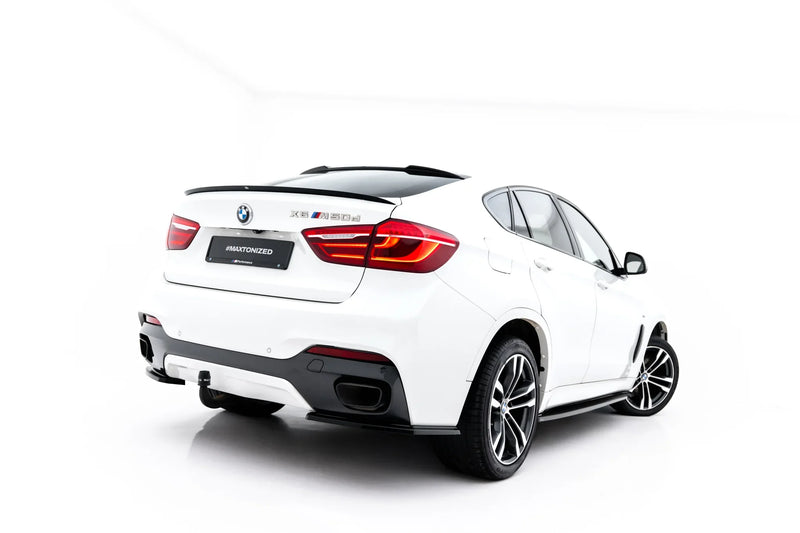 Maxton rear side splitters til BMW X6 M-Pack F16 – blank sort – billede 2 af 6