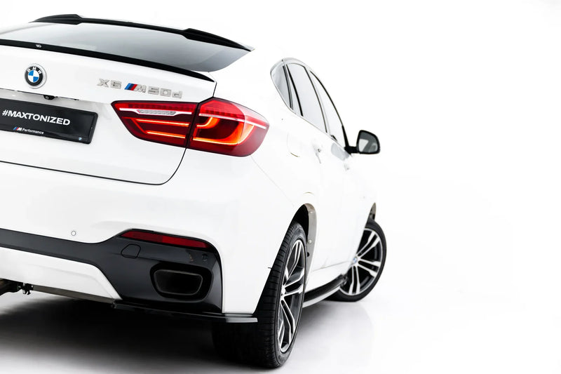 Maxton rear side splitters til BMW X6 M-Pack F16 – blank sort – billede 1 af 6