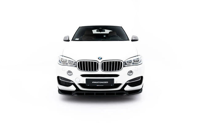 Maxton frontsplitter til BMW X6 M-Pack F16 – blank sort – billede 2 af 8