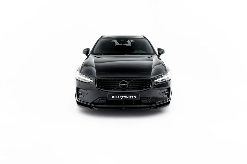 Maxton frontsplitter til Volvo S60/V60 R-Design Mk3 – blank sort – billede 2 af 7
