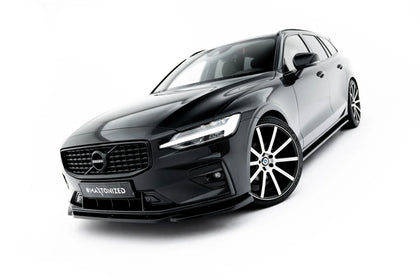 Maxton frontsplitter til Volvo S60/V60 R-Design Mk3 – blank sort – billede 1 af 7