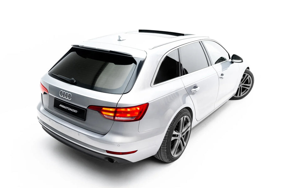 Maxton Spoiler Cap V.2 Audi S4 / A4 S-Line Avant B9  - Gloss Black
