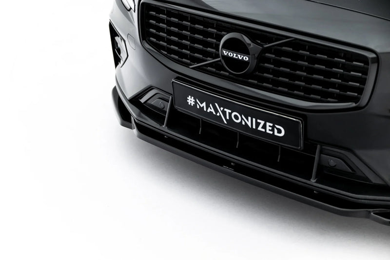 Maxton frontsplitter til Volvo S60/V60 R-Design Mk3 – blank sort – billede 5 af 7