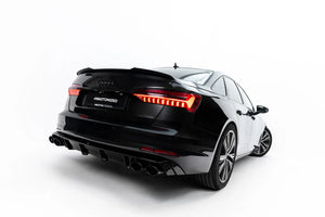 Maxton spoiler cap til Audi A6 Sedan C8 / C8 Facelift – blank sort – billede 4 af 6