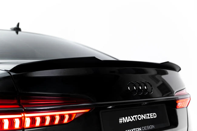 Maxton spoiler cap til Audi A6 Sedan C8 / C8 Facelift – blank sort – billede 1 af 6
