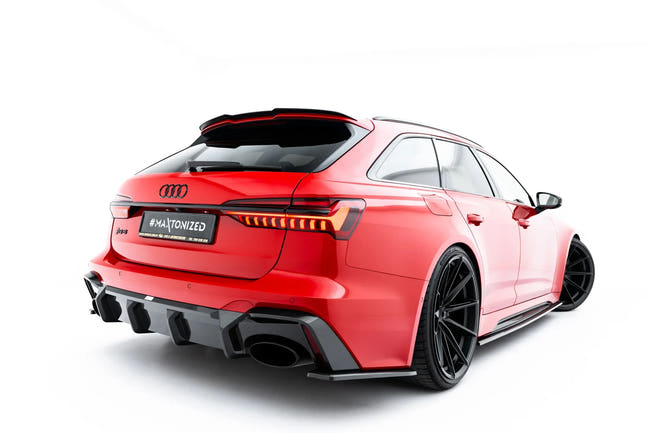 Maxton Spoiler Cap V.1 Audi RS6 C8 - Gloss Black