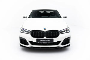 Maxton frontsplitter til BMW 5 M-Pack / M550i / M550d Sedan / Touring G30 / G31 Facelift – blank sort – billede 2 af 7