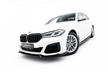 Maxton frontsplitter til BMW 5 M-Pack / M550i / M550d Sedan / Touring G30 / G31 Facelift – blank sort – billede 1 af 7