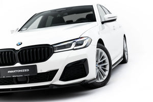 Maxton frontsplitter til BMW 5 M-Pack / M550i / M550d Sedan / Touring G30 / G31 Facelift – blank sort – billede 4 af 7