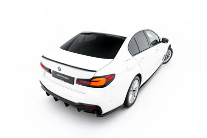 Maxton spoiler cap til BMW 5 Standard / M-Pack / M550 Sedan G30 / G30 Facelift – blank sort – billede 1 af 5