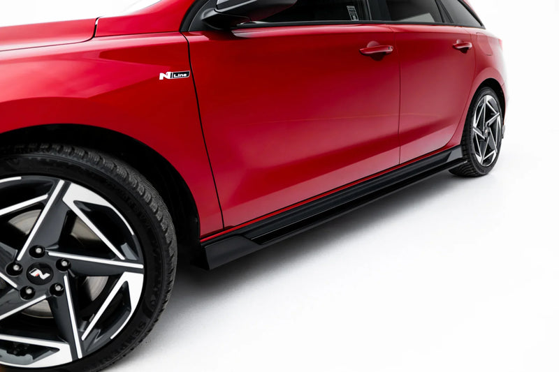 Maxton sideskørter til Hyundai I30 N / N-Line Wagon Mk3 Facelift – blank sort – billede 3 af 6