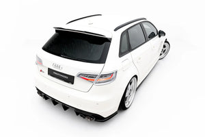 Maxton Spoiler Cap Audi S3 / A3 S-Line Sportback 8V Facelift - Gloss Black