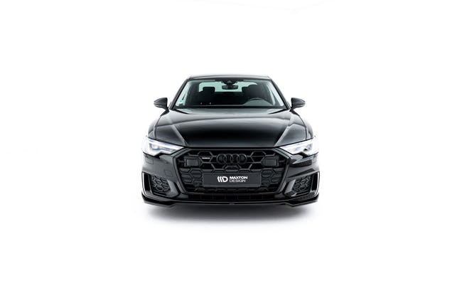 Maxton Front Splitter V.1 Audi A6 S-Line / S6 C8  - Gloss Black