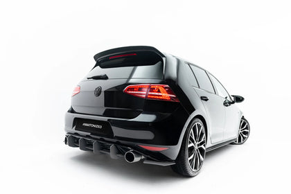 Maxton spoiler cap til Volkswagen Golf R / R-Line / GTI / GTD Mk7 / Mk7 Facelift – blank sort – billede 3 af 5