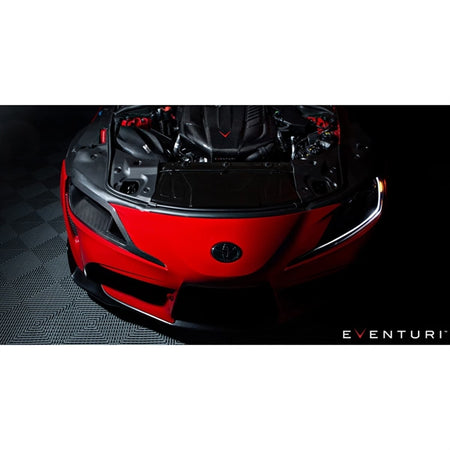 Eventuri Carbon Headlamp Duct til Toyota Supra MK5 i letvægts kulfiber med aerodynamisk design og holdbar finish
