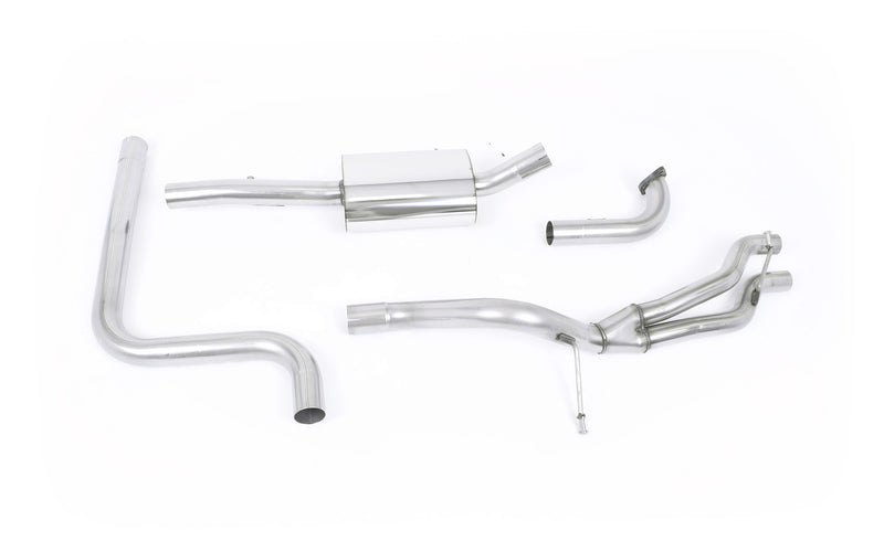 Milltek cat-back udstødning til Ford Fiesta Mk7/Mk7.5 1.0T EcoBoost (100/125/140PS), sorte tips