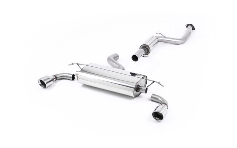 Milltek cat-back udstødning til Ford Focus Mk2 ST 225, resoneret, polerede tips – billede 3