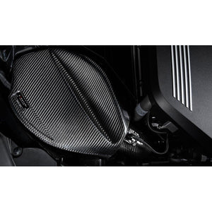 Eventuri carbon fiber indsugningssystem med rød luftfilter til BMW G20 B58 modeller fra november 2018 og frem