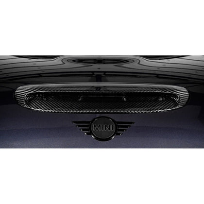 Eventuri carbon fiber indsugningssystem til Mini JCW GP3, Clubman og JCW 306HP med sort finish og rød filterindsats