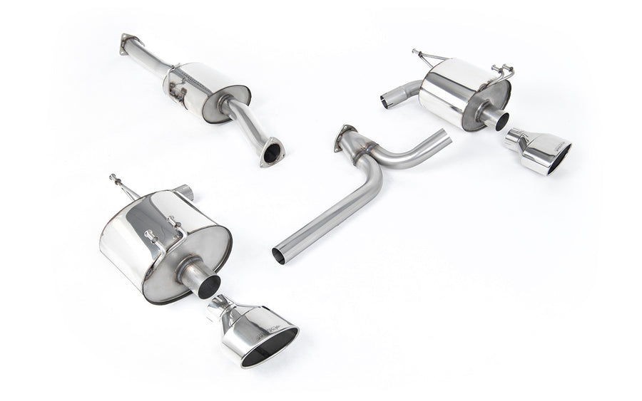 Milltek cat-back udstødning til Honda S2000 2.0 og 2.2 liter AP2, polerede tips