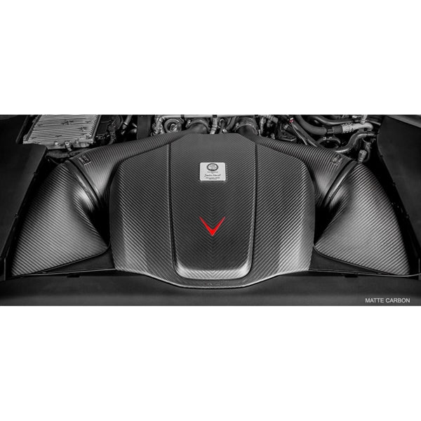 Eventuri carbon air intake system med gloss finish til Mercedes C190/R190 AMG GTR, GTS og GT, bestående af luftkanaler, filtre o