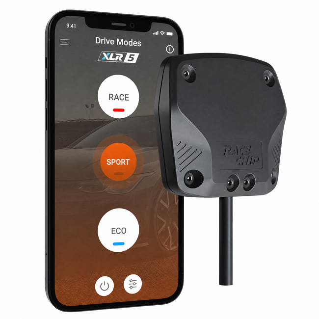 RaceChip XLR5 med smartphone og App kontrol