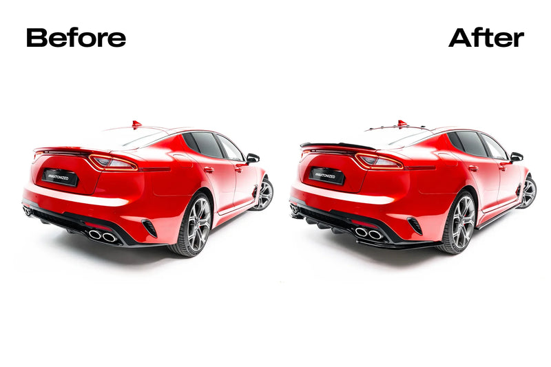 Maxton Spoiler Extension Kia Stinger Gt - Gloss Black