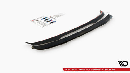 Maxton spoiler cap til Volvo V60 R-Design Mk3 – blank sort – billede 4 af 5