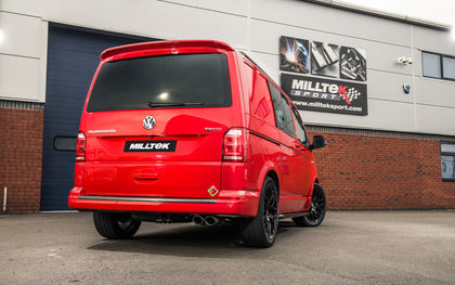 Milltek cat-back udstødning til Volkswagen Transporter \ Caravelle T5 LWB 2.0 BiTDI (150/180/204PS) 2WD og 4MOTION, resoneret – billede 3