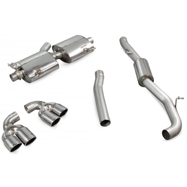Scorpion Resonated CAT-Back System With Electronic Valves - Audi S1 - Monaco (Quad)