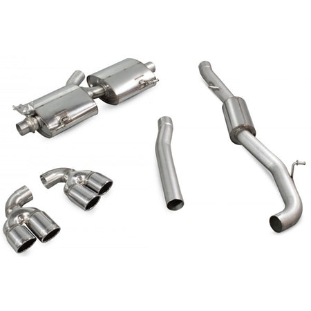 Scorpion Resonated CAT-Back System With Electronic Valves - Audi S1 - Monaco (Quad)