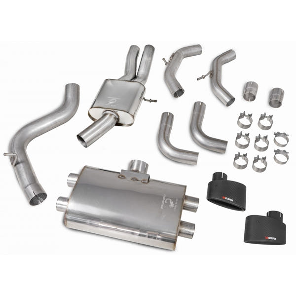 Scorpion Resonated CAT-Back System With No Valves - Audi TT - Ascari EVO