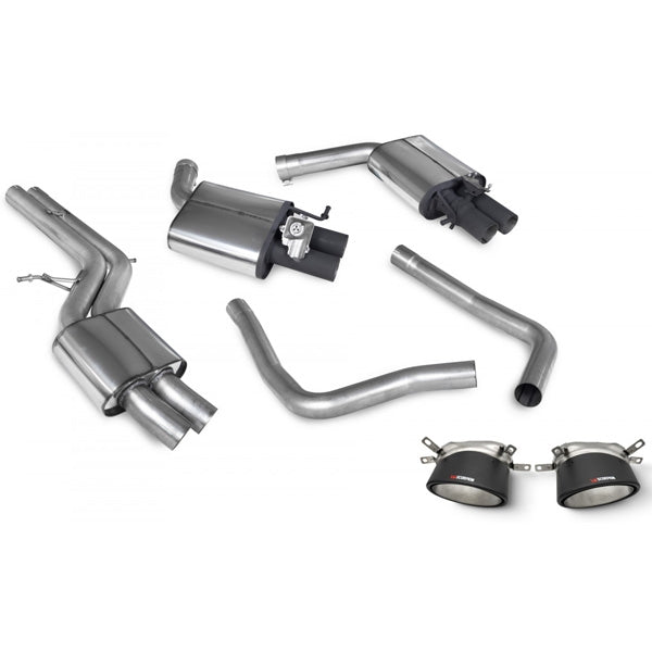Scorpion Resonated Half System With Trims - Audi RS6 - Ascari RS