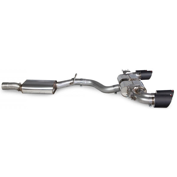 Scorpion Resonated CAT/GPF Back System & Electronic Valves - Audi S3 - Ascari