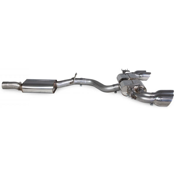 Scorpion Resonated CAT/GPF Back System & Electronic Valves - Audi S3 - Daytona