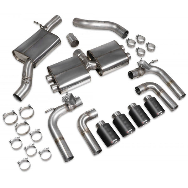 Scorpion Resonated CAT/GPF-Back System & Electronic Valves - Audi S3 - Ascari