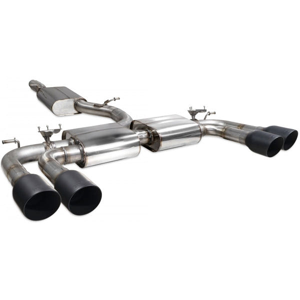 Scorpion Resonated CAT/GPF-Back System & Electronic Valves - Audi S3 - Daytona Ceramic