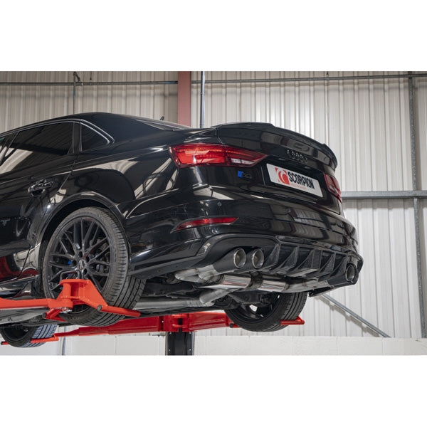 Scorpion Resonated CAT/GPF-Back System Without Valves - Audi S3 - Ascari