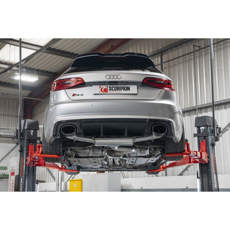 Scorpion Resonated CAT-Back System With Valves - Audi RS3 - Ascari EVO