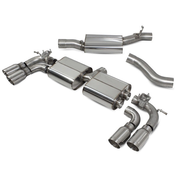 Scorpion Resonated CAT/GPF-Back System & Electronic Valves - Audi S3 - Daytona