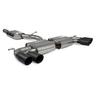 Scorpion Resonated CAT/GPF-Back System Without Valves - Audi S3 - Daytona Ceramic