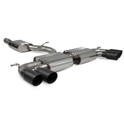 Scorpion Resonated CAT/GPF-Back System Without Valves - Audi S3 - Daytona Ceramic