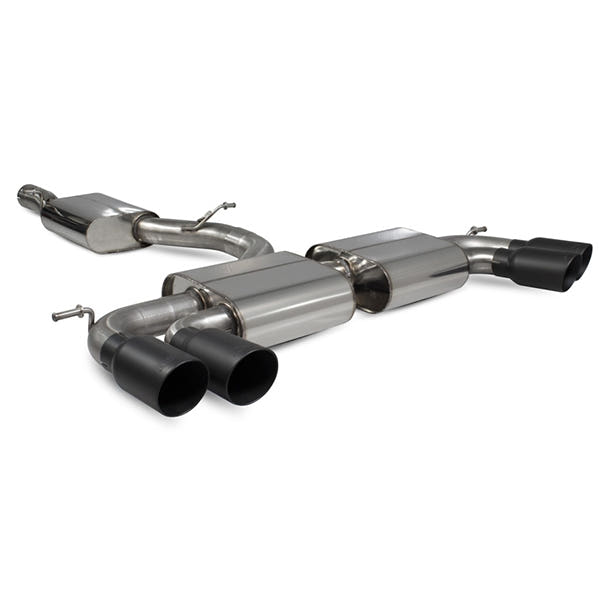 Scorpion Resonated CAT/GPF-Back System Without Valves - Audi S3 - Daytona Ceramic