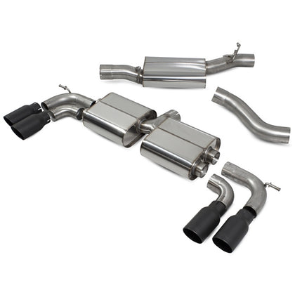 Scorpion Resonated CAT/GPF-Back System Without Valves - Audi S3 - Daytona Ceramic