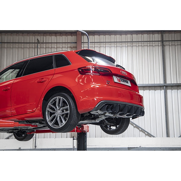 Scorpion Resonated CAT/GPF-Back System Without Valves - Audi S3 - Daytona Ceramic