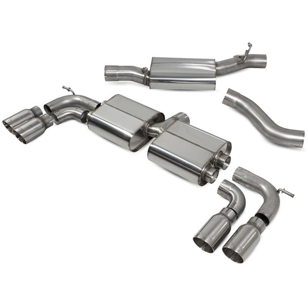 Scorpion Resonated CAT/GPF-Back System Without Valves - Audi S3 - Daytona
