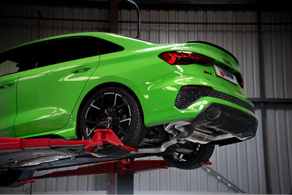 Scorpion GPF-back udstødning til Audi RS3 8Y Saloon – resoneret, OE Fitment, set fra siden