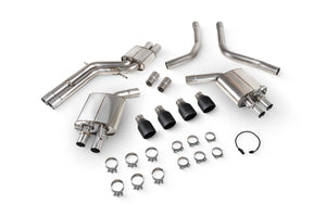 Scorpion half system udstødning til Audi S6/S7 C7 med ventiler, Daytona Ceramic, kit-top