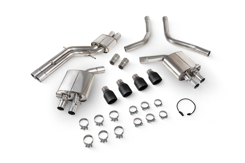 Scorpion half system udstødning til Audi S6/S7 C7 med ventiler, Daytona Ceramic, kit-top